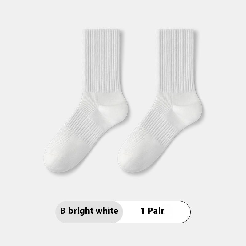 Socken für Herren im Frühjahr und Sommer, dünner Abschnitt der Wadensocken, schweißabsorbierend, atmungsaktiv, einfarbig, Sportsocken_voghion.com