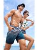 Premium Products Large Size Quick Drying Shorts, Surfing Gradient Color Beach Pants, Men's Swimming Trunks_voghion.com