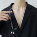 Anti Drop Chain Anti Lost Trendy High End Trendy Unisex Triangle Label Bluetooth Headset Necklace_voghion.com