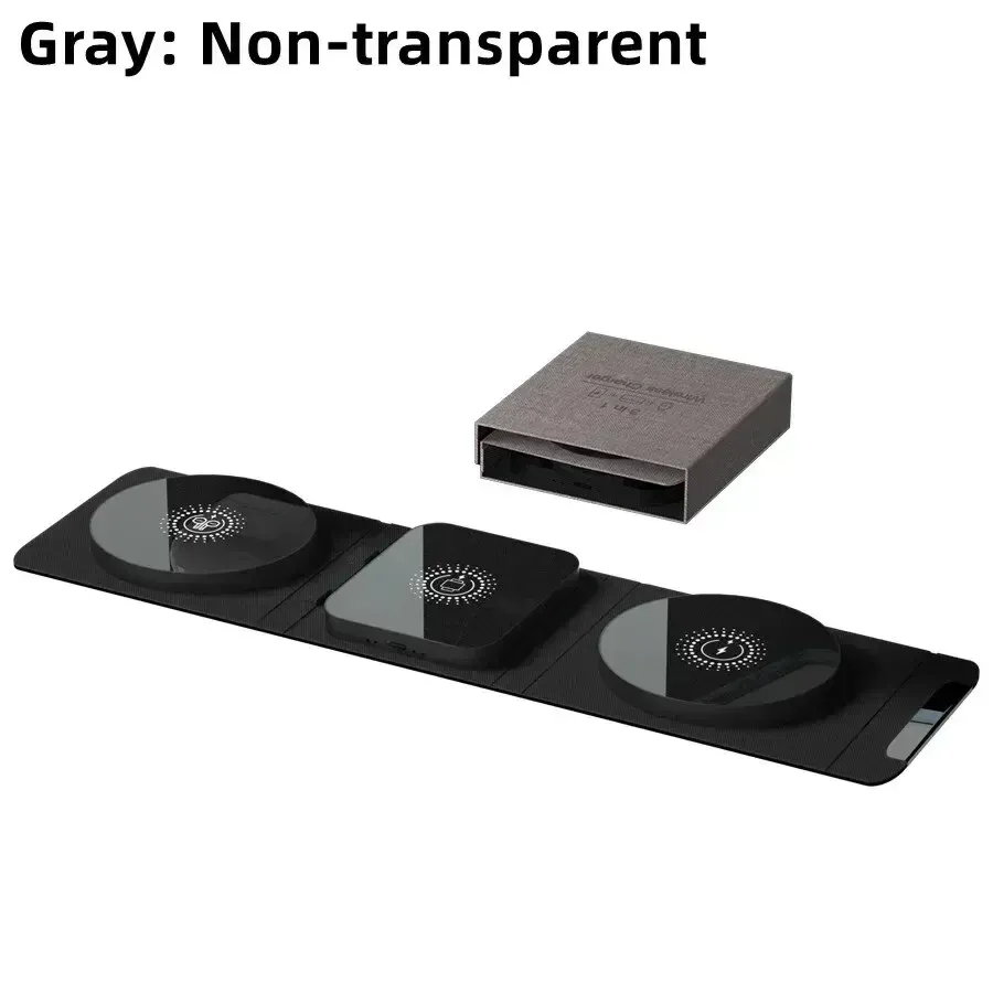 Stazione di ricarica rapida wireless 3 in 1 da 30 W, supporto portatile per telefono per iPhone 16, 15, 14, 13, 12 Max, iWatch 8, 7 e AirPods._voghion.com