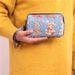 New Three-Layer Clutch Phone Small Casual Coin Purse Women's Handheld Cloth Bag_voghion.com