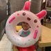 Cartoon Inflatable Small Pink Rabbit Children's Swimming Ring With Handle Thickened Anti-rollover Floating Ring_voghion.com