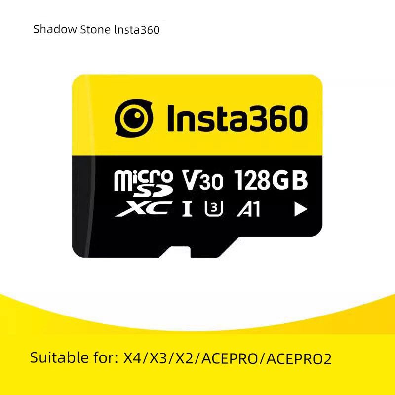 Shadow Stone Insta360 Originalt minne 128G TF-kort 256G/512G Adapter X4 // X3/Ace Pro_voghion.com