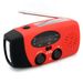 Multifunctional Hand radio Solar Crank Dynamo Powered AM/FM/NOAA Weather Radio Use Emergency LED Flashlight Power Bank_voghion.com