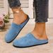 Women's Shoes Sandals Spring And Autumn Thick Soled Slip On Lazy Large Size Half Slip_voghion.com