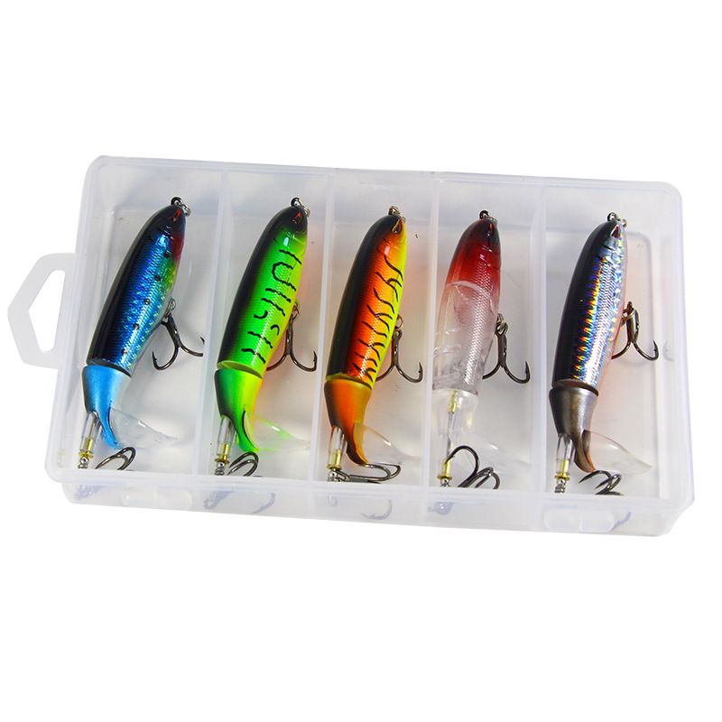Hot Lure Bait Set Tractor Pencil Rotating Hard Bait 13g Tractor 5 Colors Set Color Optional_voghion.com