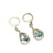 Light High-End Cat's Eye Stone Geometric 2024 New Elegant Face-Slimming Water Drop Earrings_voghion.com