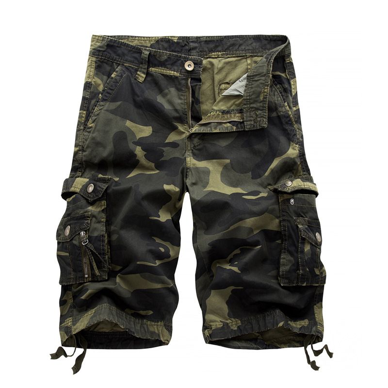 Man's clothing Men's loose casual five division pants camouflage shorts multi-pocket pants_voghion.com
