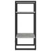 2-Tier Book Cabinet Concrete Gray 15.7"x11.8"x27.6" Engineered Wood_voghion.com