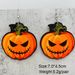 Accessori Cartone animato Pipistrello Fantasma Zucca Halloween Piccolo Gatto Teschio Ragno Orecchini in legno_voghion.com