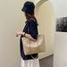 Large Capacity Quilted For Women Summer 2025 New Versatile Fashion Chain Shoulder Handheld Shopping Tote Bag_voghion.com