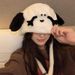 CHUNYU Carino Cucciolo Peluche Lei Feng Donna Autunno e Inverno Versatile Cartone Animato Faccia Piccolo Caldo Cappello di Protezione per le Orecchie_voghion.com