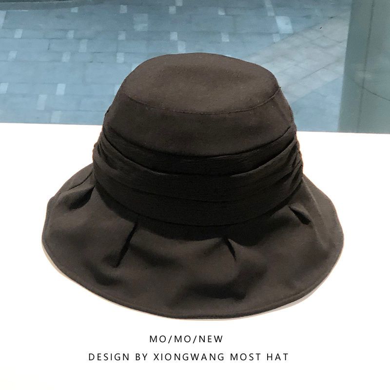 2022 New Fisherman's Hat Children's Pleated Basin Hat Fashionable Versatile Sunscreen Cover Sun Hat_voghion.com