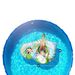 Swimming Pool Adult Sunshade Seat Ring Sunscreen Water Floating Row With Backrest Lounge Chair Outdoor Tanning Floating Row_voghion.com