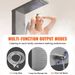 System 5 Panel Handheld Body Massage Jets Wi Panel Shower Shower Tub Tower Shower Spout 2 Rainfall Modes LED Waterfall Shower_voghion.com