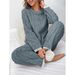 Pajamas Autumn And Winter Warm Thickened Explosive Twist Flannel Women's Loungewear Set_voghion.com