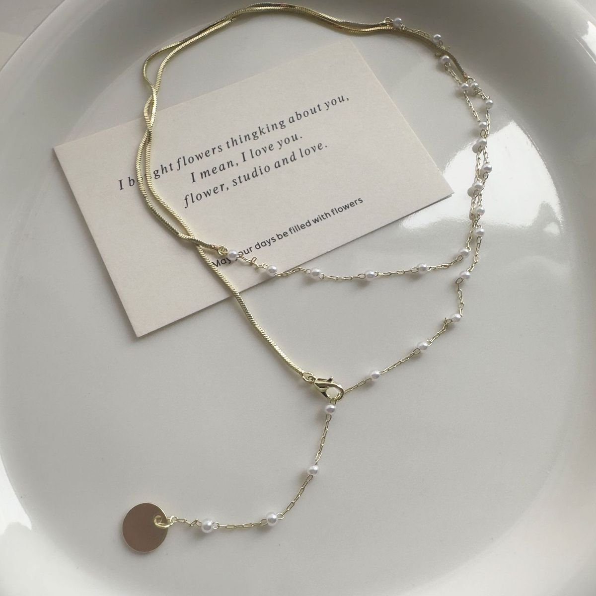 2024 nuova collana di perle finte impilabili romantiche francesi per le donne collana clavicola abbinata collana di design di nicchia gioielli_voghion.com