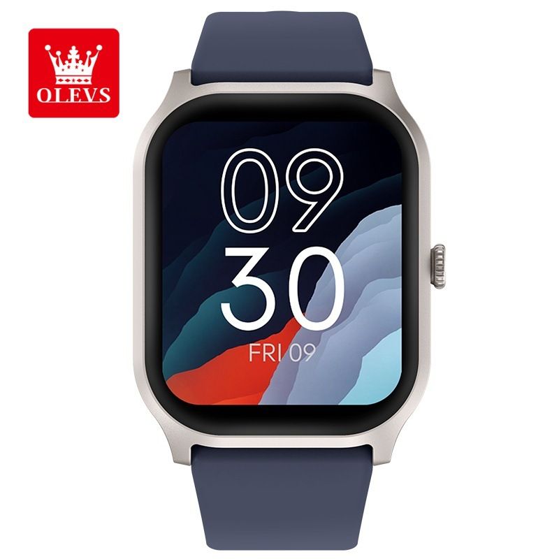 Relógio inteligente Olysee com chamadas Bluetooth, monitor de pressão arterial e oxigênio, monitoramento de frequência cardíaca e temperatura, modos multiesportivos para Android e iOS_voghion.com