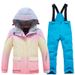 Completo da sci per bambini, per ragazze, invernale, impermeabile, caldo, antivento, snowboard, ispessito, nuovo modello transfrontaliero_voghion.com