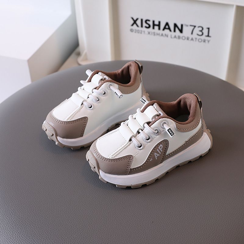 Kids Shoes 2024 spring and autumn girls' white shoes non-slip small and medium-sized children's baby shoes shell toe sports boys' sneakers_voghion.com