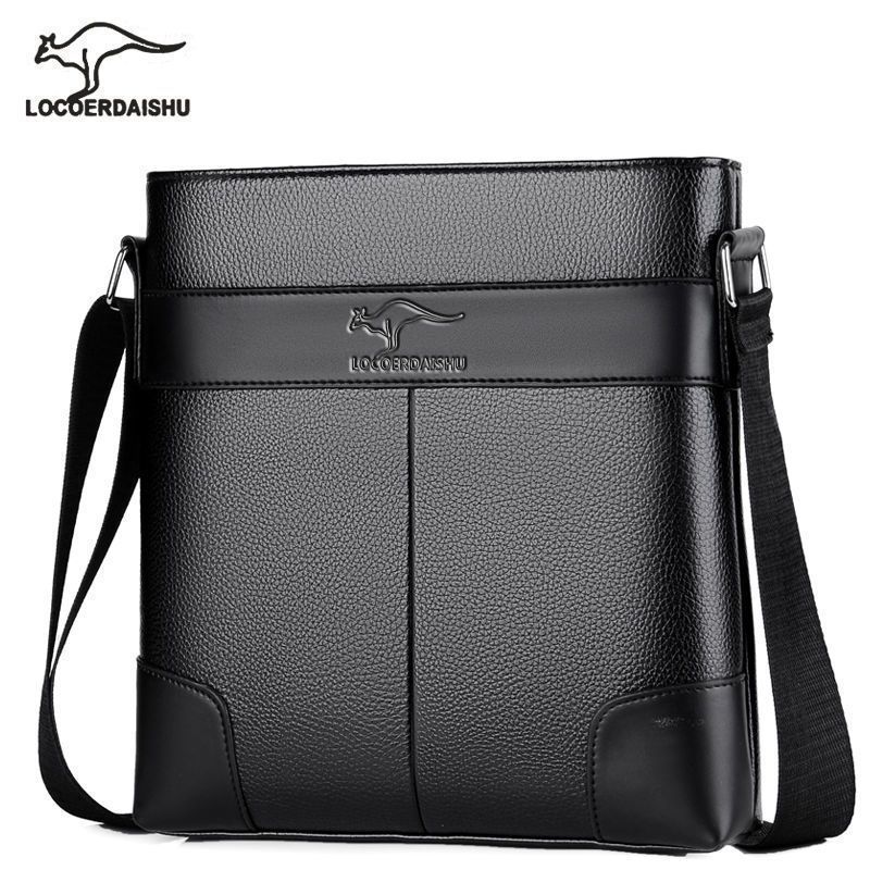 Herrentaschen-Set Super Soft Flip Herrentasche Umhängetasche Diagonaltasche Business-Dokumente Freizeittasche Tide_voghion.com