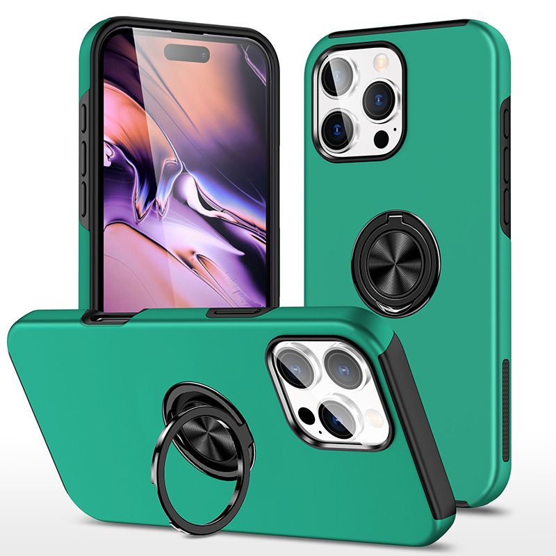 Phone Case & Covers Suitable For IPhone16 Pro Mobile Phone Case Skin Feel Invisible Ring Car Magnetic Suction 15 Anti Fall Case_voghion.com