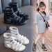 Girls' Sandals 2024 Summer New Soft Sole Girl Princess Little Children's Fashionable Roman Shoes_voghion.com