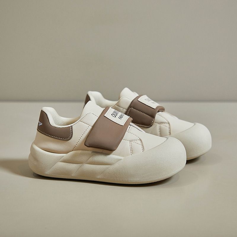 2025 Spring New White Sneakers Korean Style Ins Trendy Women Student Thick Sole Height Increasing Sports Casual Shoes_voghion.com