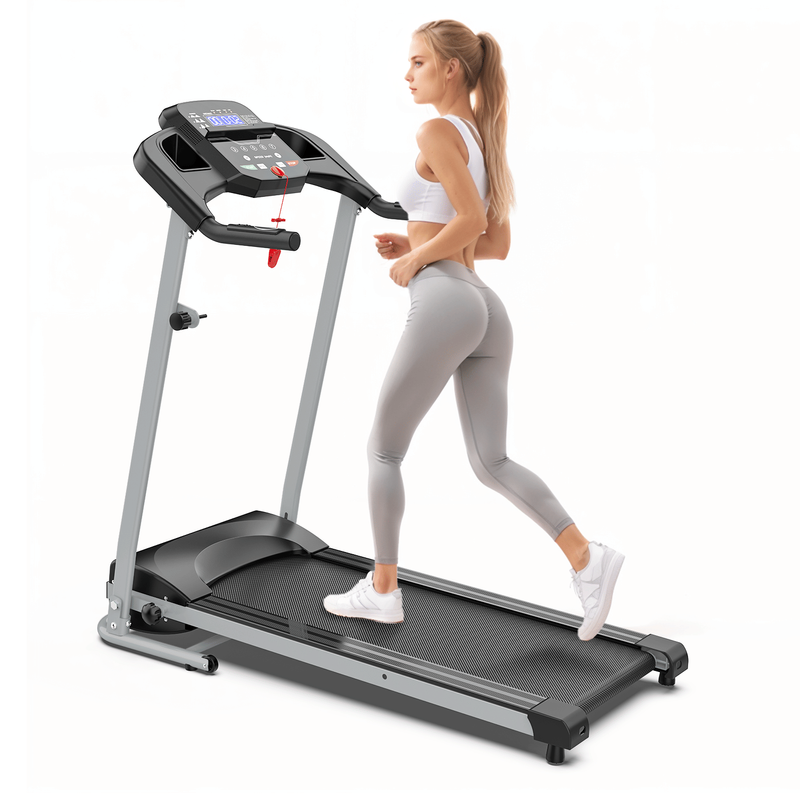 OBENSKY Foldable Treadmill For Home, 2.5HP Folding Running Jogging Walking Fitness Machine, 7.5 MPH, 250 Lbs Capacity With 12 Preset Programs_voghion.com