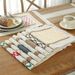 Cotton Placemats Fabric Tassel Table Tableware Color Block Woven Heat Insulation Bowl Mats Linen High-end Napkins_voghion.com