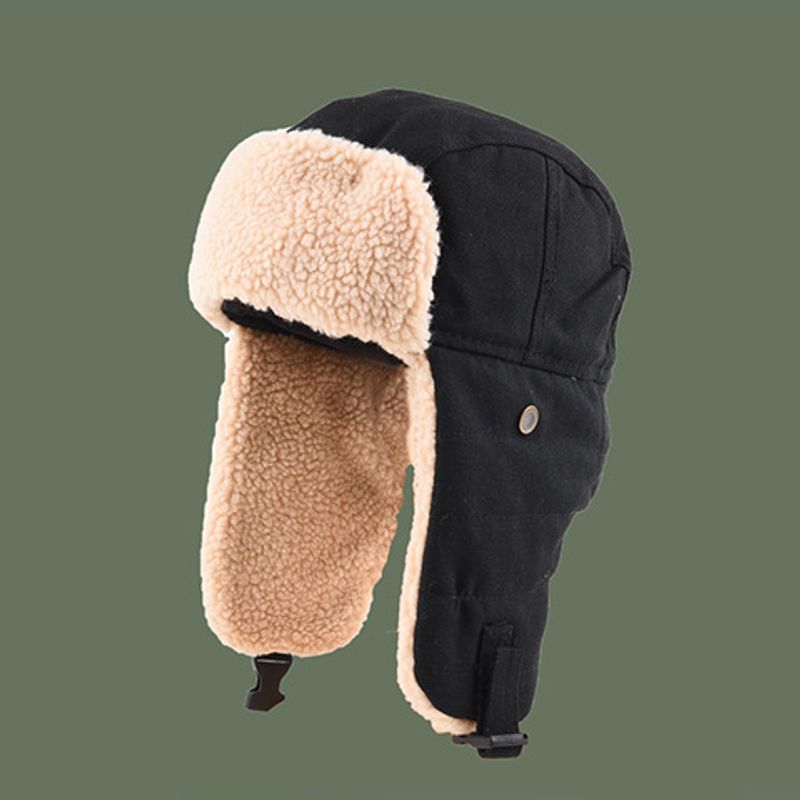 Lei Feng for men and women, winter electric car ear protection Northeast warm cotton hat, pilot motorcycle hat_voghion.com