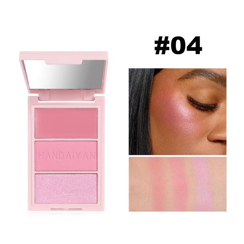 3-in-1 Highlight & Blush Palette - Face, Eyes & Nose Brightening, Multifunctional Color Palette​_voghion.com