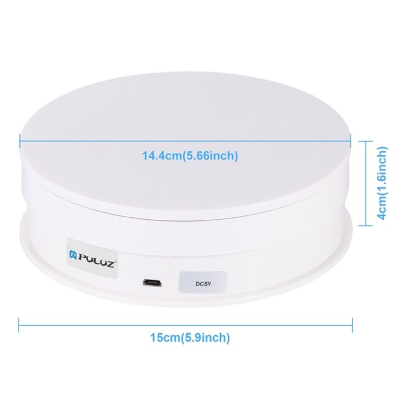 15cm Speed Adjustable Photography Rotating Display Stand 360 Degree Electric Rotating Product Display Turntable For Video Shoot_voghion.com