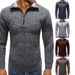 Herren-Pullover mit Stehkragen, Strickwaren_voghion.com