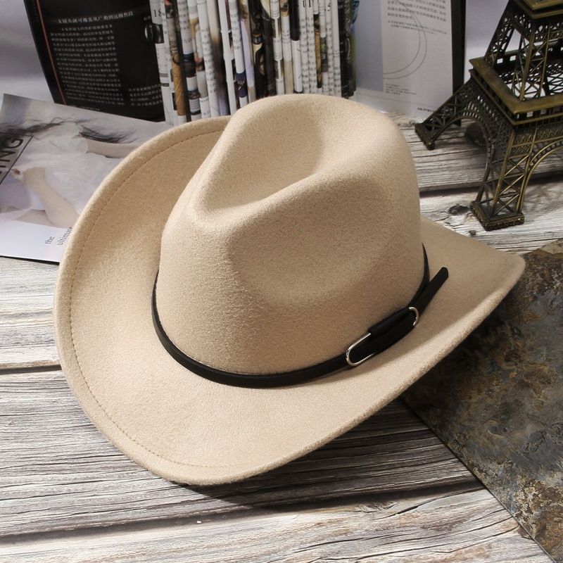 Unisex Western cowboy hat personality niche design retro sun hat trend hat_voghion.com