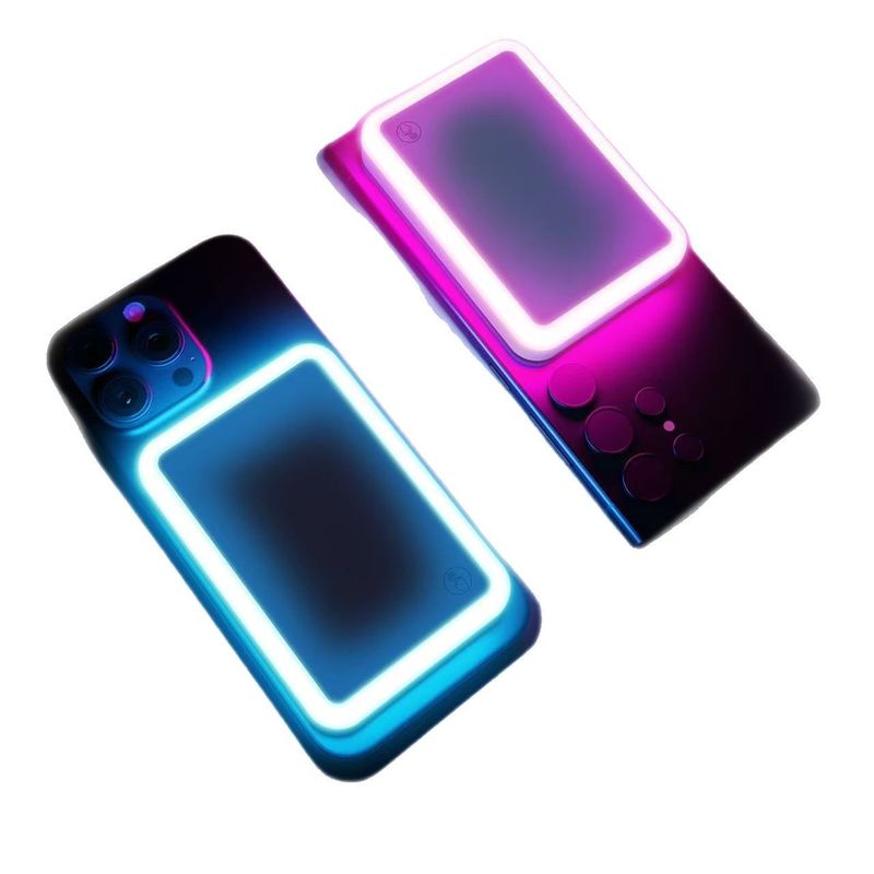 Neu LED Füllen Atmosphäre Licht/Make-Up Spiegel Magnetic Power Bank 5000mAh_voghion.com