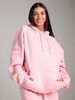 Damenbekleidung: Kapuzenpullover und Jogginghose-Set – einfarbiges Herbst-Winter-Loungewear-Zweiteiler-Outfit mit Schlafmaske_voghion.com