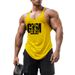 Cotton Fitness Tank Top GYM WARRIORS Sports Deep Dig Thin Shoulder Strap Shirt_voghion.com