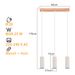 Glitzerlife Pendelleuchte 3 Flammig Esszimmerlampe Holz - Weiß Hängelampe Vintage GU10 Pendellampe Rustikal Flurlampe Schlafzimmer Hängeleuchte_voghion.com