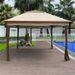Outdoor 11x 11Ft Pop Up Gazebo Canopy With Removable Zipper Netting,2-Tier Soft Top Event Tent,Suitable For Patio Backyard Garden Camping Area_voghion.com