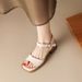 Square Head Fish Mouth Roman Sandas For Women's 2025 Summer New Open Toe Thick Hees With Simpe Soft Bottom Midde_voghion.com
