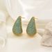 Boucles d'oreilles en forme de goutte d'eau, légères, luxueuses, pour femme, tempérament, mode, incrustées de zirconium_voghion.com
