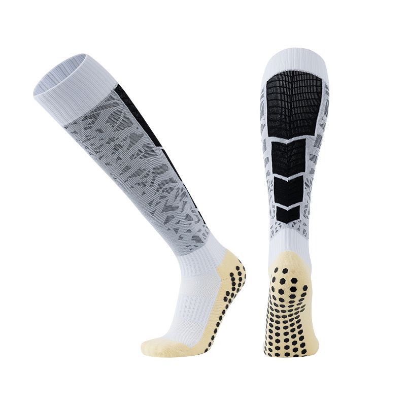 Football Socks Long Over The Knee Football Socks With Thickened Towel Soles, Non Slip And Wear Resistant Socks With Glue_voghion.com