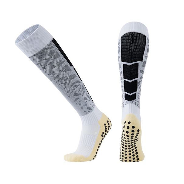 Football Socks Long Over The Knee Football Socks With Thickened Towel Soles, Non Slip And Wear Resistant Socks With Glue_voghion.com