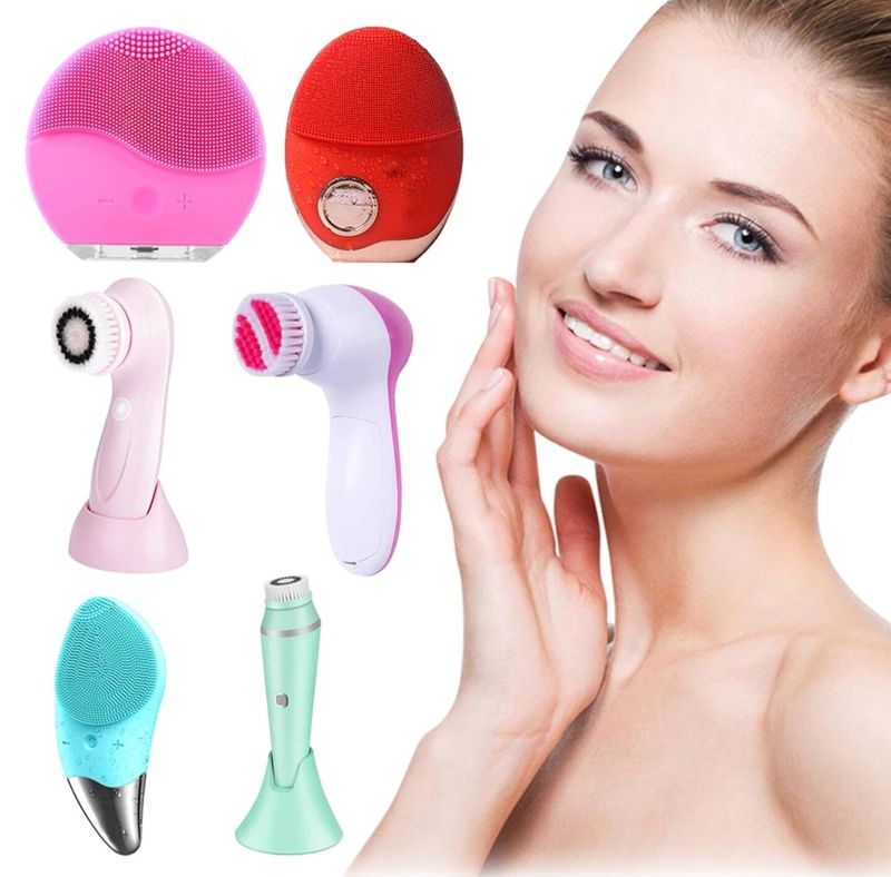 Elektrische Silikon Smart Gesichtsreinigung Peeling Bürste Massager Sonic Vibration_voghion.com