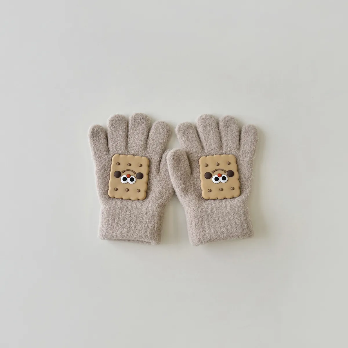 Gants pour enfants mignon garçon Instagram tricoté chaud bébé cinq doigts_voghion.com