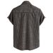 Casual Business Striped Shirt Men's Summer Short Sleeve Shirt_voghion.com