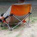 Cadeira reclinável para praia, acampamento, portátil, dobrável, para viagem, com encosto alto, para almoço ao ar livre_voghion.com