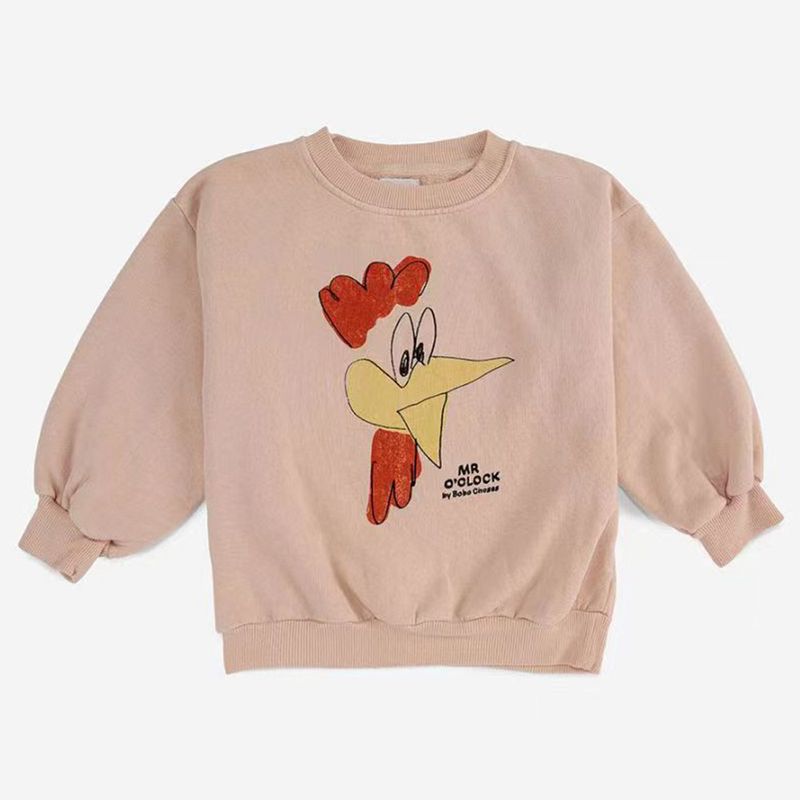 Kids' Casual Long-Sleeve Tee – Playful Print Pullover (3-8Y, 80-140cm, 95% Cotton)_voghion.com