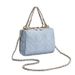 Elegante borsa a tracolla trapuntata con tracolla a catena - Elegante borsa a tracolla, di medie dimensioni, in pelle PU, borse con catena in più colori, borse alla moda_voghion.com